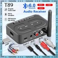 ราคา บลูทูธ 6 0 เครื่องรับสัญญาณเสียง 3 5 มม AUX RCA พร้อมไมโครโฟนอะแดปเตอร์ไร้สายสเตอริโอไฮไฟรองรับ USB U Disk สําหรับลําโพงรถยนต์ Amp (54556047328)