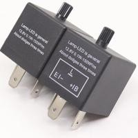 ราคา 3Pin รถจักรยานยนต์แบบปรับได้ LED Flasher รีเลย์ไฟเลี้ยวไฟสัญญาณกระพริบ Converter เครื่องมือ Electronics Regulator Kit (41264486724)