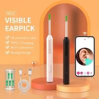 ราคา Wireless Visual Ear Wax Removal Smart Visual Ear Cleaner พร้อมกล้อง Endoscope 1296P Luminous Otoscope เครื่องมือทําความสะอาดหู (26270385786)