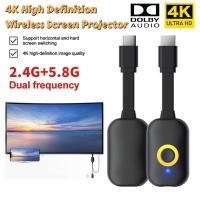 ราคา 4K HDMI TV Stick เครื่องรับสัญญาณวิดีโอหน้าจอ Mirroring ไร้สาย 2 4G 5G 1080P Wifi Display Dongle อะแดปเตอร์ Mirascreen สําหรับ IOS Android to TV (51901211765)
