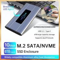 ราคา M 2 NVMe SATA Dual Protocol SSD Enclosure 10Gbps 6TB USB ความเร็วสูง 3 2 Gen2 TypeC อะแดปเตอร์อลูมิเนียมไดรฟ์ภายนอก (58054522399)