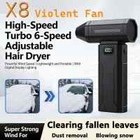 ราคา X8 เครื่องเป่าลมพัดลมเทอร์โบเจ็ทไร้แปรงถ่าน 150000RPM เครื่องเป่าลมไฟฟ้าทรงพลัง เครื่องดูดฝุ่น เครื่องดูดฝุ่น เครื่องดูดฝุ่นแบบพกพา พัดลมรุนแรง (53305763468)