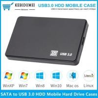 ราคา 2 5 นิ้ว Serial Hard Drive Case SATA HDD SSD Enclosure 5Gbps ฮาร์ดดิสก์ภายนอกกล่องสําหรับแล็ปท็อปพีซีสมาร์ทโฟน USB 3 0 (40120569512)