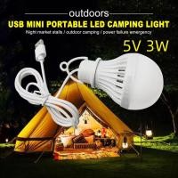 ราคา หลอดไฟ LED หลอดไฟแบบพกพา LED โคมไฟรถยนต์กลางแจ้งแบบพกพา 5V 3W สําหรับโรงรถโกดังรถบรรทุกเรือตกปลาในร่ม (28287004485)