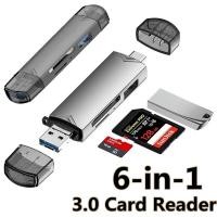 ราคา 6 in 1 OTG Type C SD TF Card Reader USB 3 0 Micro USB Flash Drive Adapter 5Gbps ความเร็วสูง Transfer เครื่องอ่านการ์ดมัลติฟังก์ชั่น (40421602214)