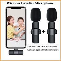 ราคา ไร้สาย Lavalier แบบพกพาไมโครโฟนมินิไมโครโฟนชุดสําหรับ IOS Android ระบบสําหรับ Vlog Live Gaming โทรศัพท์มือถือไมโครโฟน (29970381183)