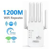 ราคา 1200Mbps Wireless Wifi Repeater 6 เสาอากาศสัญญาณช่วง Enhancer 2 4G 5G Dual Band Network Amplifier (29091776616)