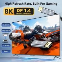 ราคา 8K 60Hz DisplayPort 1 4 สาย DP ถึง DP 4K 144Hz 2K 165Hz HDR Video Display Port 1 4 สาย FreeSync G Sync Gaming Monitor (43177106898)