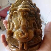 ราคา หยกน้ำผึ้งพม่าแกะสลักรูปพระพิฆเนศ (4514623922)