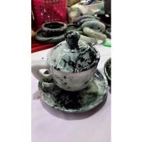 ราคา ถ้วยกาแฟหยกแท้ พร้อมจานรอง ฝาปิด (12609986241)