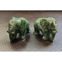 ราคา ช้างหยกเขียวจักรพรรดิ Jadeite Type A 1คู่ เรียกทรัพย์ เสริมดวง ปรับแก้ฮวงจุ้ยในบ้านในที่ทำงาน (49457817590)
