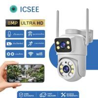 ราคา กล้องรักษาความปลอดภัยไร้สาย WiFi Ultra HD PTZ รุ่น ICSEE V380PRO รองรับการควบคุมผ่านโทรศัพท์มือถือ การมองเห็นในเวลากลาง (57357274868)