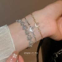 ราคา สร้อยข้อมือจี้พระจันทร์ ชุบทองคำแท้ 18K ออกแบบสไตล์ยุคใหม่ สวมใส่ง่ายและหรูหรา (40910350394)