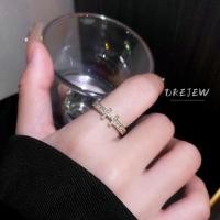 ราคา DREJEW แหวนทองคํา 18K ประดับเพทาย รูปตัวอักษร หรูหรา เครื่องประดับแฟชั่น (21683094329)