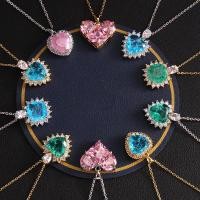 ราคา สร้อยคอมีคริสตัลซิทรินและทองคำขาว 18K สำหรับผู้หญิง N0059 (55307006690)