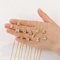 ราคา สร้อยคอจี้ตัวอักษร N0065 เพชรสังเคราะห์ ทองคำ 18K ตกแต่งด้วยตัวอักษร (47307018110)
