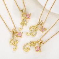 ราคา สร้อยคอจี้ตัวอักษร Cubic Zirconia ทอง 18K อุปกรณ์เสริมตัวอักษร N0066 (46707026451)