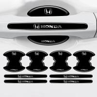ราคา 4 8pcs ซิลิโคนรถประตูชาม Handle Protector ฟิล์มสติกเกอร์อุปกรณ์เสริมสําหรับ Honda Mugen Power Civic Accords CRV Hrv Jazz CBR VTEC VFR อุปกรณ์เสริม (42479417467)