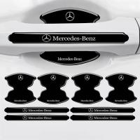 ราคา 4 8pcs รถประตูสติกเกอร์ Scratched ประตูชามสติกเกอร์ป้องกันสําหรับ Mercedes Benz W108 W124 W126 W140 W168 W169 W176 W177 W203 W205 W206 W213 W214 (50107570977)