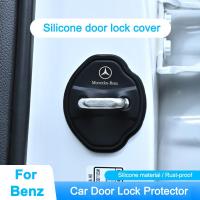 ราคา 4 ชิ้นซิลิโคนรถประตูล็อคหัวเข็มขัดรถประตู Mute Damping เบาะสําหรับ Mercedes Benz W108 W124 W126 W140 W168 W169 W176 W177 W203 W205 W206 W213 W214 (57057613477)