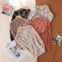 ราคา เสื้อเบลาส์แขนยาวตาข่าย สไตล์สำหรับสุภาพสตรี แบบซีทรูสีดำ (53108300386)