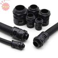 ราคา WYJS ข้อต่อท่อลูกฟูก ขั้วต่อท่อพลาสติกสีดําหลายขนาด AD15 8 ข้อต่อสูบลมพลาสติก PP ท่อลูกฟูก (56258610058)