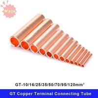 ราคา WYJS 1 ชิ้นลวดจมูก Terminal Crimp Hole Passing GT 10 16 25 35 50 70 95 120mm2 GT ทองแดง Terminal เชื่อมต่อหลอด ทนทานทองแดง Bolt Hole Ferrule GT แขนหลอดเชื่อม (56258163193)