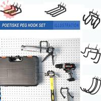 ราคา WYJS ติดผนังผู้ถือเครื่องมือ Wall Organizer หลุมเหล็กแผ่น Rack Pegboard เจาะผู้ถือ Heavy Duty Hooks แขวน Rack Organizer เครื่องมือแขวน Rack (54857965316)