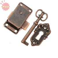 ราคา WYJS กุญแจล็อคโครงกระดูก พร้อมปุ่มและสกรู ล็อคตู้วินเทจ สไตล์คลาสสิก DIY โบราณ Bronze ตกแต่งล็อคเฟอร์นิเจอร์ (53408336673)