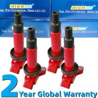 ราคา Ignition coil plug ประสิทธิภาพ คอยล์จุดระเบิด ปลั๊กขด ขดลวด ชุด 4 ชิ้น For Toyota MR2 Celica Corolla Matrix Prizm Vibe Altis 1ZZFE 90919 02239 90080 19015 89057938 (3536391135)