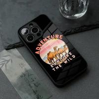 ราคา BK 1 การ์ตูน Desert Camel เคสโทรศัพท์สําหรับ IPhone 17 16 14 Pro 15 13 12 Max 11 XR หรูหราแก้ว Cove (56558566171)