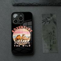 ราคา BK 3 การ์ตูน Desert Camel เคสโทรศัพท์สําหรับ IPhone 17 16 14 Pro 15 13 12 Max 11 XR หรูหราแก้ว Cove (45708648528)