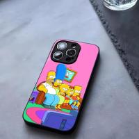 ราคา BK 1 Homer Jay The Simpsons Cool เคสโทรศัพท์กระจกนิรภัยสําหรับ iPhone 13 14 12 17 15 11 Pro XS Max Plus Mini X XR 8 7 6s SE2020 Coque (44015404699)