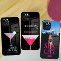 ราคา BK 1 Sex และ City เคสโทรศัพท์สําหรับ Iphone 16 17 15 14 12 11 13 Pro Max Mini 8 X Xr Xs Puls ฝาครอบกระจกสีดํา (26237504745)