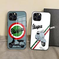 ราคา BK 1 Vespa สกู๊ตเตอร์การ์ตูนเคสโทรศัพท์สําหรับ iPhone 17 15 Pro Max14 Pro 12 11 13 Mini X XR XS 8 7 Plus SE กระจกนิรภัยปกหลัง 0809 (29852168785)