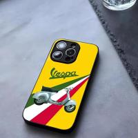ราคา BK 2 V Vespa สกู๊ตเตอร์รถจักรยานยนต์เคสโทรศัพท์กระจกนิรภัยสําหรับ IPhone 13 14 12 16 17 15 11 Pro XS Max Plus Mini X XR SE2020 Coque (27231942476)