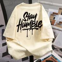 ราคา Top basic เสื้อเท่ๆ สตรีทแฟชั่น ลาย STAY HUMBLE ผ้าCOTTONใส่สบาย OVERSIZEเสื้อแฟชั่น COD 3XL (28091946243)
