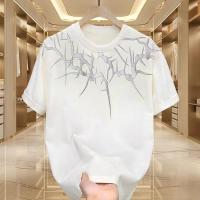 ราคา Top basic เรียบง่ายและมีสไตล์ พิมพ์ลาย Lightning ผ้าฝ้ายนม โคตรนุ่ม OVERSIZE เสื้อคอกลม เสื้อเท่ๆ เสื้อยืดผู้ชาย (27732980251)