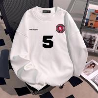 ราคา Top basic สเวตเตอร์ OVERSIZEแขนยาว ทรงหลวม แบบลำลองเกาหลี Printed DV Five เสื้อแฟชั่น โคตรนุ่ม COD (57702818502)