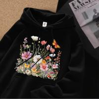 ราคา Top basic เกาหลีสไตล์ ฮู้ดแขนยาว ผ้าCOTTON โคตรนุ่ม พิมพ์ลาย FLOWERS2 OVERSIZE เนื้อผ้าหนานิ่ม สวมใส่สบาย COD (57054333190)