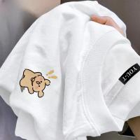 ราคา Top basic ชุดคู่รัก ผ้าCotton เสื้อแฟชั่น Line DOG02 เกาหลีสไตล์OVERSIZE เสื้อคู่หญิง ชาย COD (56152208935)
