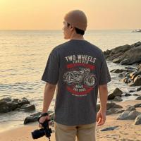 ราคา Top basic เสื้อยืดแฟชั่น Oversize ลายเสือดำเทา คอกลม ผ้าคอตตอน แขนสั้น สบายนุ่ม ระบายอากาศดี DYN AMIC NY (45958812455)