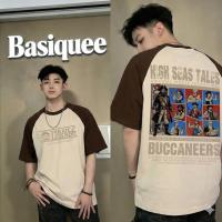 ราคา Top basic เสื้อยืด Oversize เสื้อทูโทน คอตตอน100 เกรดพรีเมียม ไม่หดตัว ลาย BUCCANEERS เสื้อผู้ชาย COD (44657821275)