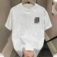 ราคา Top basic เชิ้ตขาว เสื่อแฟชั่นเสื้อยืดผู้ชาย BECAUSE OF LOVE พิมพ์ลาย ผ้าฝ้ายนม โคตรนุ่ม OVERSIZE เสื้อคอกลม (42600959945)