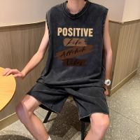 ราคา Top basic เสื้อกล้ามผู้ชายoversize cคอกลม เเขนกุด ผู้ชาย เสื้อบาส แฟชั่น เสื้อกีฬา POSITIVE 2025 (42216738708)