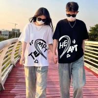 ราคา Top basic ชุดคู่รักOversize ผ้าCOTTONลาย TE LOVE เกาหลีสไตล์เสื้อคู่ เนื้อผ้าเกรดพรีเมียม คอกลม ใส่สบาย COD (42173207182)