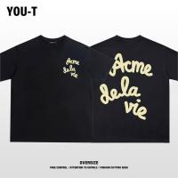 ราคา Top basic เสื้อยืดผู้หญิง วินเทจอเมริกัน สีพื้น ACME ผ้าฝ้ายใส่สบาย สไตล์เกาหลี เสื้อยืด มินิมอล เสื้อ COD (40578387454)