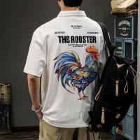 ราคา Top basic เชิ้ตขาว เสื้อโปโล POLO THE ROOSTER พิมพ์ลาย ผ้าไหมนม โคตรนุ่ม คอปกแขนสั้น ทรงเข้ารูป เสื้อยืดผู้ชาย (28434982860)