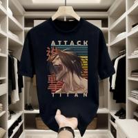 ราคา Top basic วินเทจ เสื้อ bigsize ATTACK พิมพ์ลาย วินเทจ ใส่สบาย OVERSIZE ผ้าไหมนม สตรีทแฟชั่นเสื้อยืด (27722073192)