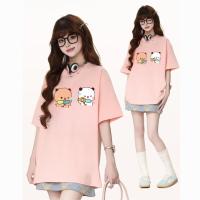 ราคา Top basic สงกรานต์ผู้หญิงแซ่บๆ Songkranเสื้อชมพู T shirt ร่วมฉลองเทศกาลสงกรานต์ Bear water gun (27277976790)